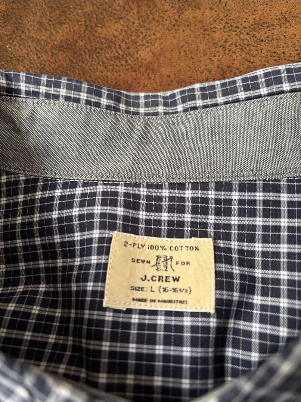 J.crew Classic Button-Down Plaid Shirt - Navy/White